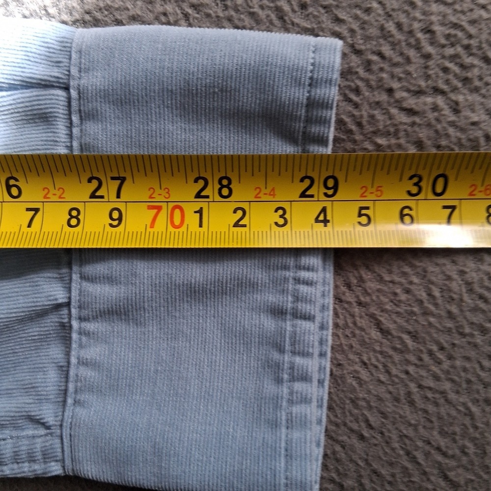 NWOT FRANK & EILEEN Womens Size Small Barry Corduroy Blue Long Sleeve Shirt $258 - Picture 15 of 16